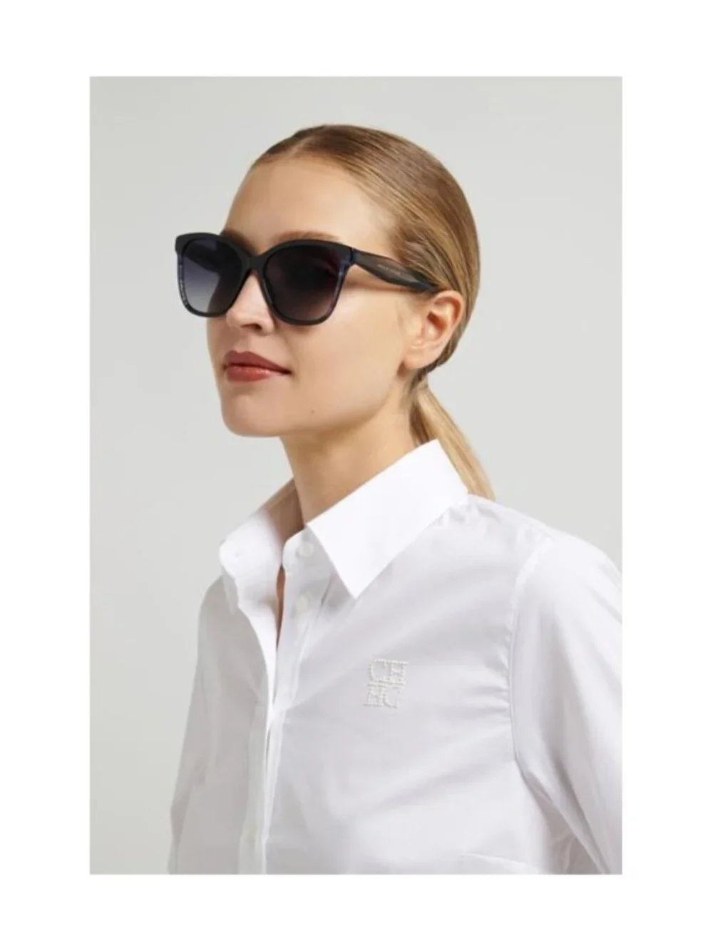 New Carolina Herrera Women's Sunglasses Grey Lens HER 0390 S 807 56
